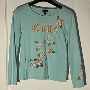 Limited Too Girls Blue Long Sleeve Shirt Size XXL